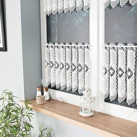 Zazdrostka z aplikacją, wys. 45cm, kolor 012 kremowy 015590/000/012/000045/1