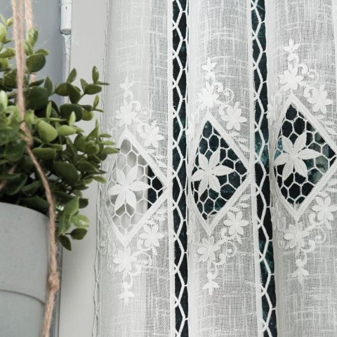 Zazdrostka z aplikacją, wys. 75cm, kolor 012 kremowy 015590/000/012/000075/1