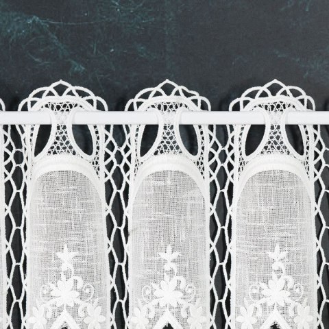 Zazdrostka z aplikacją, wys. 75cm, kolor 012 kremowy 015590/000/012/000075/1