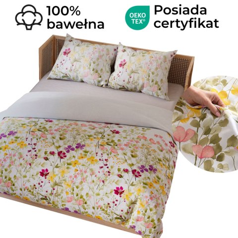 FLORINA Komplet pościeli z bawełny satynowej 220x200cm 100095/SAT/000/220200/1