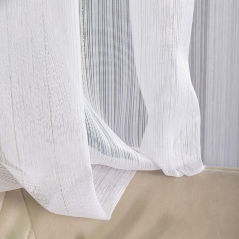 Firanka fantazyja ze złotą, błyszczącą nitką, wys. 300cm, kolor biały 001238/OLO/004/000300/1