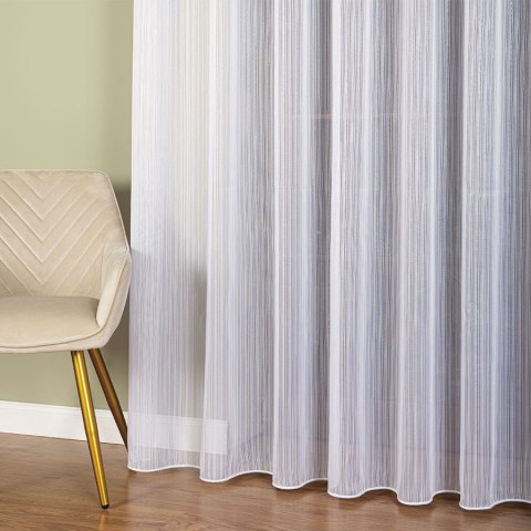 Firanka fantazyja ze złotą, błyszczącą nitką, wys. 300cm, kolor biały 001238/OLO/004/000300/1