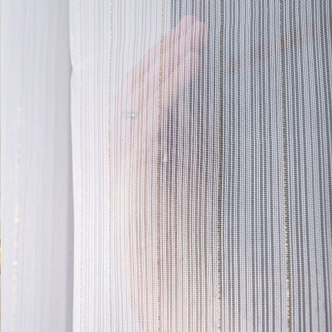 Firanka fantazyja ze złotą, błyszczącą nitką, wys. 300cm, kolor biały 001238/OLO/004/000300/1