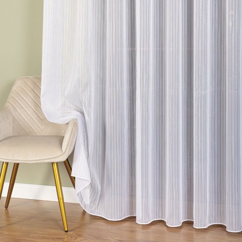 Firanka fantazyja ze złotą, błyszczącą nitką, wys. 300cm, kolor biały 001238/OLO/004/000300/1