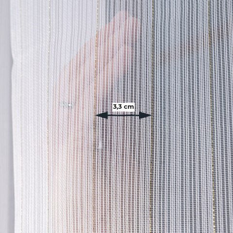 Firanka fantazyja ze złotą, błyszczącą nitką, wys. 300cm, kolor biały 001238/OLO/004/000300/1