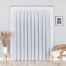 Firanka fantazyjna z ołowianką, wys. 300cm, kolor biały 031671/OLO/001/000300/1