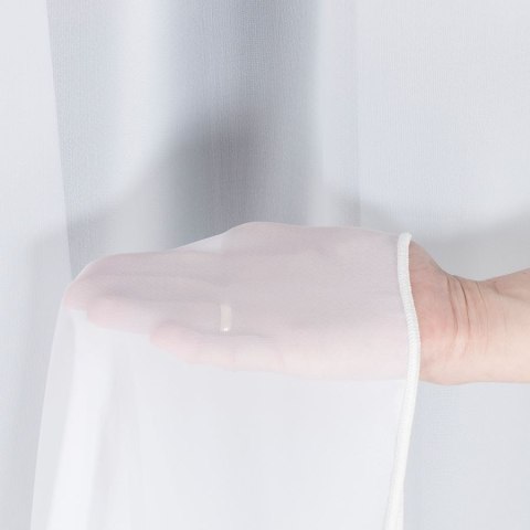 Firanka fantazyjna z ołowianką, wys. 300cm, kolor biały 031671/OLO/001/000300/1