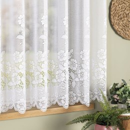 Firanka żakardowa, pasowa, wys. 160cm, kolor biały 361740/000/001/000160/1