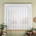Firanka żakardowa, pasowa, wys. 160cm, kolor biały 361740/000/001/000160/1