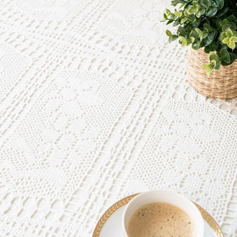 INESS Obrus ażurowy, fi 160cm , kolor biały 913501/KSP/001/160000/1