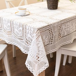 INESS Obrus ażurowy, 130x180cm, kolor biały 913501/KSP/001/130180/1