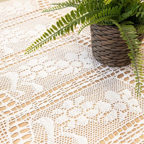 INESS Obrus ażurowy, 130x180cm, kolor biały 913501/KSP/001/130180/1