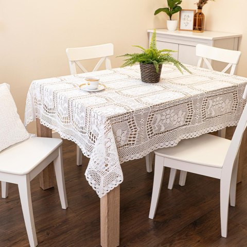 INESS Obrus ażurowy, 140x240cm, kolor biały 913501/KSP/001/140240/1