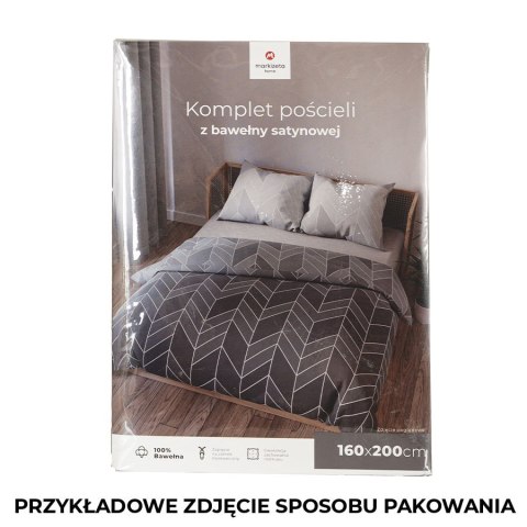 NITTA Komplet pościeli z bawełny satynowej 220x200cm 100100/SAT/000/220200/1
