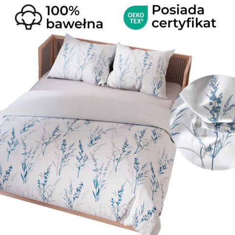 SELA Komplet pościeli z bawełny satynowej 160x200cm 100099/SAT/000/160200/1