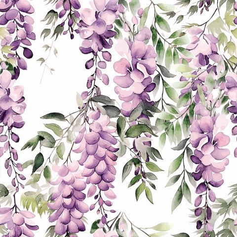 WISTERIA Tkanina dekoracyjna typu MILAS, szer. 165cm, kolor biały D00309/MIL/001/165000/1