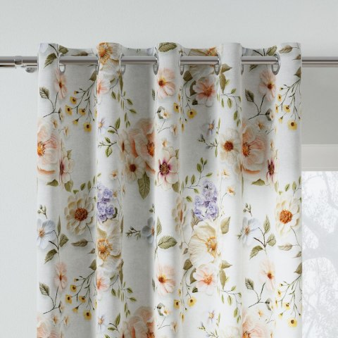 KWIATY Tkanina dekoracyjna NINA WODOODPORNA, szer. 160cm, kolor biały D00178/NIW/001/160000/1