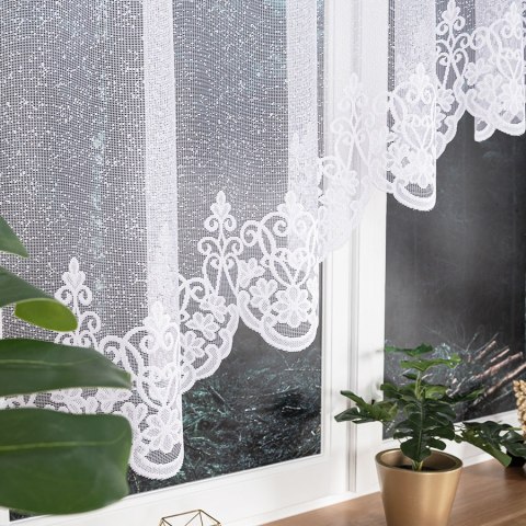 ŻANETA Firanka żakardowa gotowa, 135x400cm, kolor biały 181043/FBL/001/400135/1