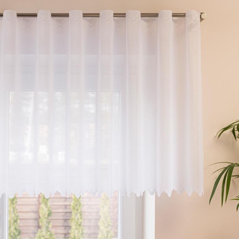 Zazdrostka żakardowa z samym dołem, wys. 70cm, kolor biały 361910/000/001/000070/1