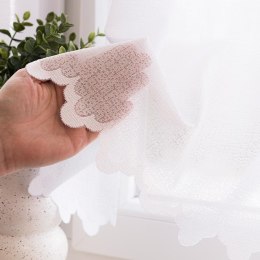 Zazdrostka żakardowa z samym dołem, wys. 70cm, kolor biały 361910/000/001/000070/1