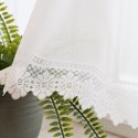 Zazdrostka żakardowa ze wzorem na samym dole, wys. 50cm, kolor biały 361930/000/001/000050/1