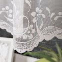 AGNIESZKA Firanka żakardowa gotowa, szerokość 300cm x wysokość 130cm, kolor biały 358991/FBP/001/300130/1
