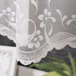 AGNIESZKA Firanka żakardowa gotowa, szerokość 300cm x wysokość 150cm, kolor biały 358991/FBP/001/300150/1