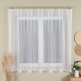 AGNIESZKA Firanka żakardowa gotowa, szerokość 300cm x wysokość 170cm, kolor biały 358991/FBP/001/300170/1