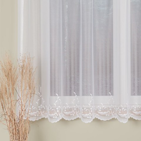 AGNIESZKA Firanka żakardowa gotowa, szerokość 300cm x wysokość 170cm, kolor biały 358991/FBP/001/300170/1