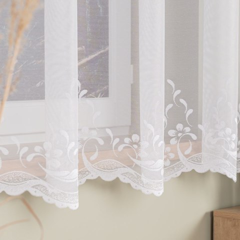 AGNIESZKA Firanka żakardowa gotowa, szerokość 300cm x wysokość 170cm, kolor biały 358991/FBP/001/300170/1