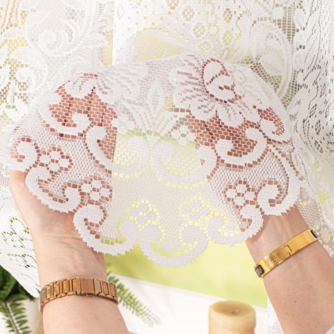 ELA Firanka żakardowa gotowa, 160x300cm, kolor biały 361090/FBL/001/300160/1