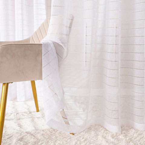 Firana gotowa na przelotkach, 250x140cm, kolor biały 424088/FGP/001/140250/1