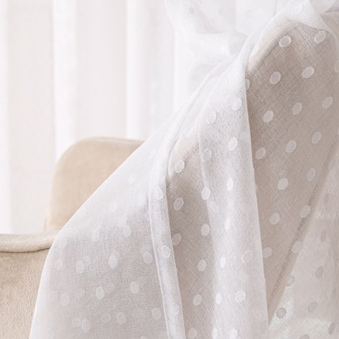 Firana gotowa na przelotkach, 250x140 cm, kolor biały 424091/FGP/001/140250/1