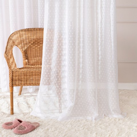 Firana gotowa na przelotkach, 250x300 cm, kolor biały 424091/FGP/001/300250/1