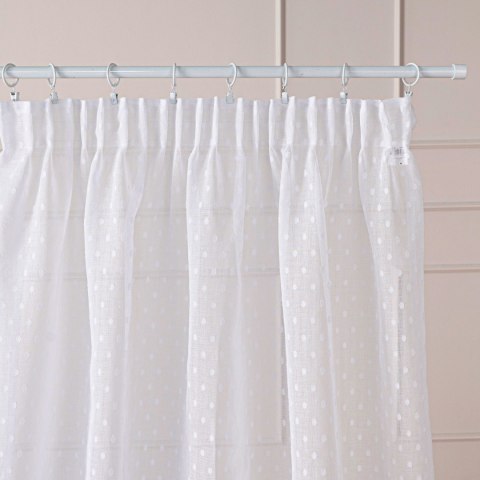 Firana gotowa na taśmie, 250x140cm, kolor biały 424091/FGT/001/140250/1