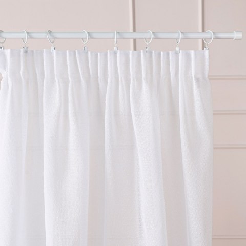 Firana gotowa na taśmie, 250x140cm, kolor biały 424121/FGT/001/140250/1