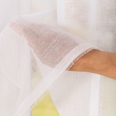 Firanka fantazyjna, wys.150cm, kolor biały z błyskiem 000559/000/001/000150/1