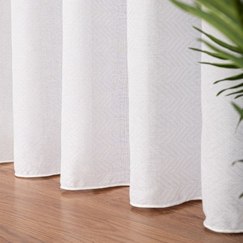 Firanka fantazyjna z ołowianką, wys. 300cm, kolor biały 424083/OLO/001/000300/1