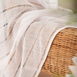 Firanka fantazyjna z ołowianką, wys. 300cm, kolor biały 424088/OLO/001/000300/1