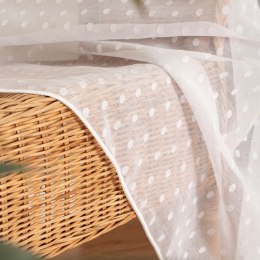 Firanka fantazyjna z ołowianką, wys. 300cm, kolor biały 424091/OLO/001/000300/1