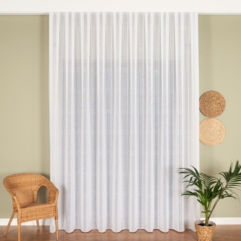 Firanka fantazyjna z ołowianką, wys. 300cm, kolor biały 424118/OLO/001/000300/1