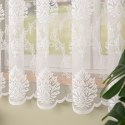 Firanka żakardowa ze wzorem po całości, wys. 175cm, kolor biały 022130/000/001/000175/1