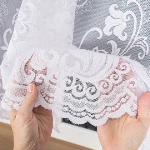 MARZENA Firanka żakardowa gotowa, 160x500cm, kolor biały 023400/FBL/001/500160/1