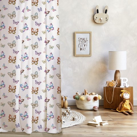 MOTYLKI Tkanina dekoracyjna typu MILAS, szer. 165cm, kolor biały D00310/MIL/001/165000/1