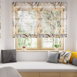 PERUGA Tkanina dekoracyjna LINO, wys. 160cm, kolor musztardowy D00008/LIN/001/000160/1