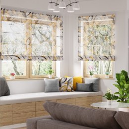 PERUGA Tkanina dekoracyjna LINO, wys. 160cm, kolor musztardowy D00008/LIN/001/000160/1