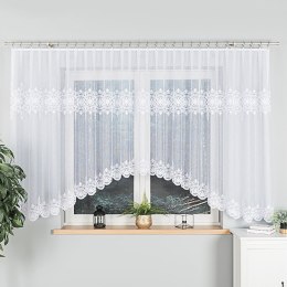 ŻANETA Firanka żakardowa gotowa, 155x550cm, kolor biały 181043/FBL/001/550155/1