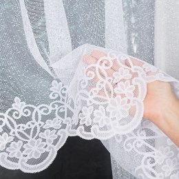 ŻANETA Firanka żakardowa gotowa, 155x550cm, kolor biały 181043/FBL/001/550155/1