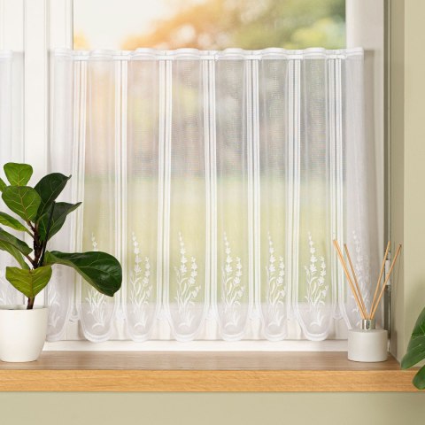 Zazdrostka żakardowa panelowa, wys. 60cm, kolor biały 023428/000/001/000060/1