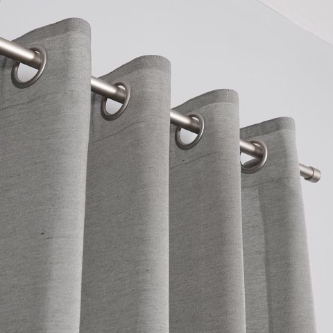 BASIC Zasłona gotowa na przelotkach, 300x145cm, kolor 002 szary TD0005/ZGP/002/145300/1